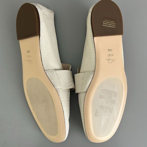 New AGL Women's Mara Spring Perforated Loafers in Gesso Size US 12 - Picture 9 of 14